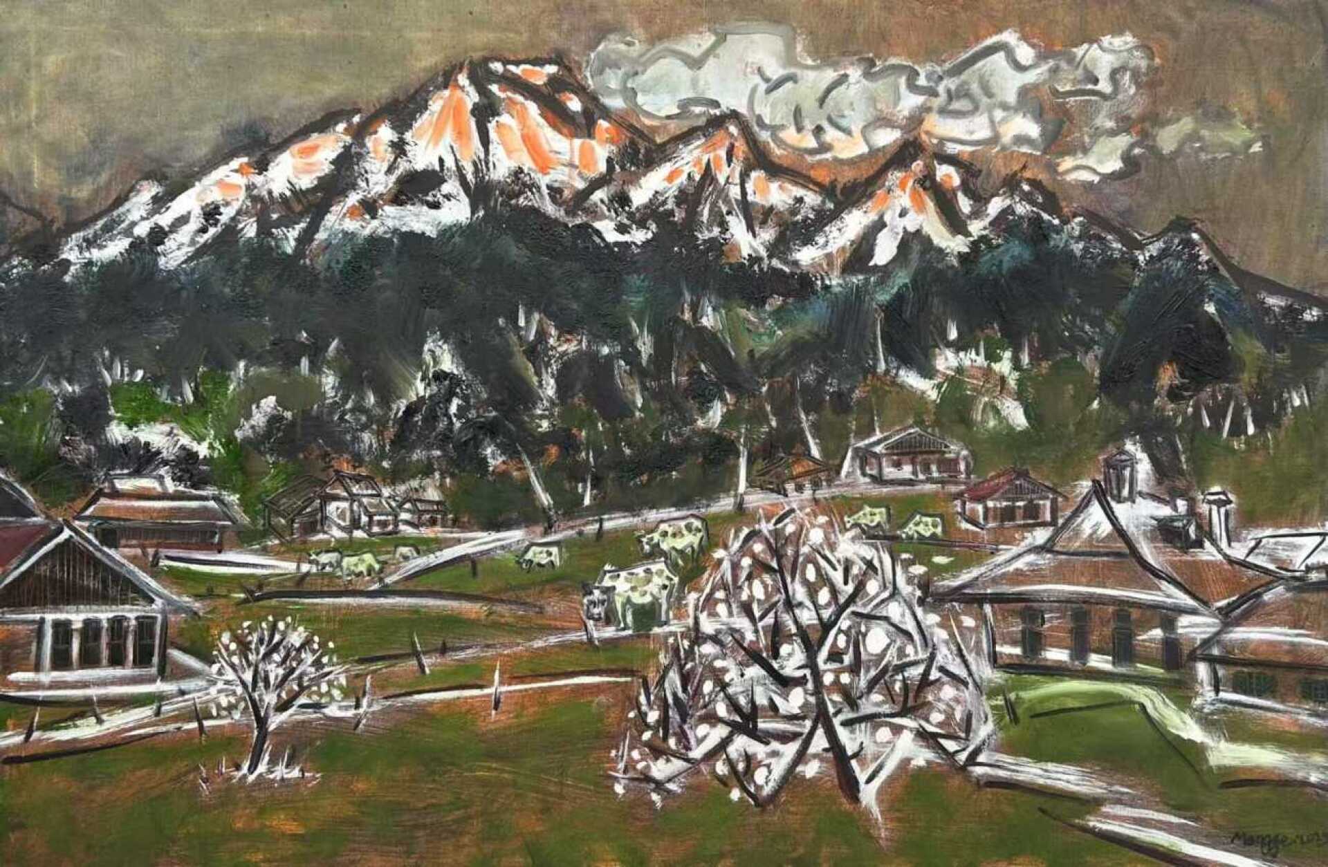 Breathtaking views from the artists residency has inspired Zhao Mengge | Image courtesy of the artist