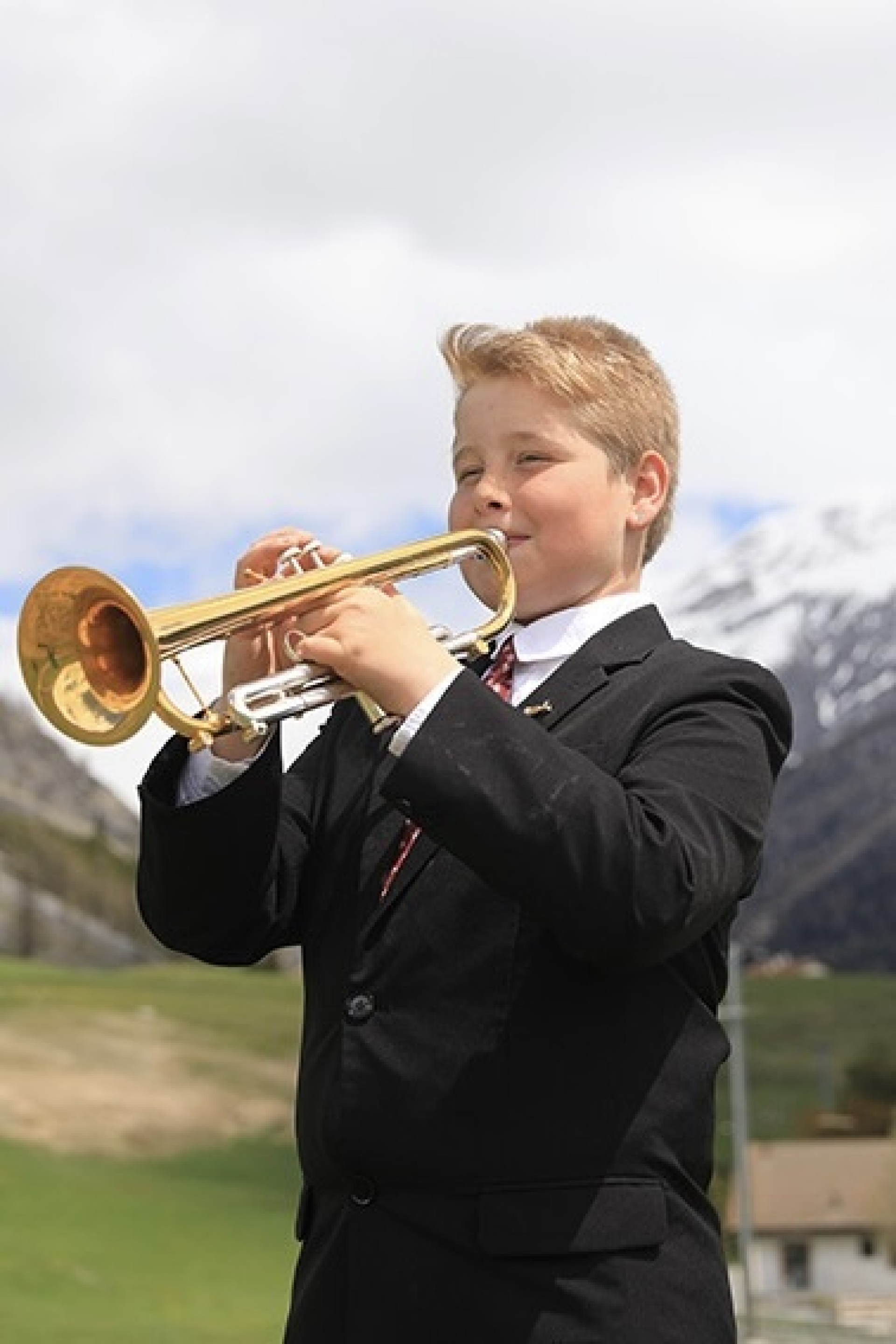 Simon Gabriel, trumpet, guest soloist at the Saanen Easter Concerts 2024. Press photo