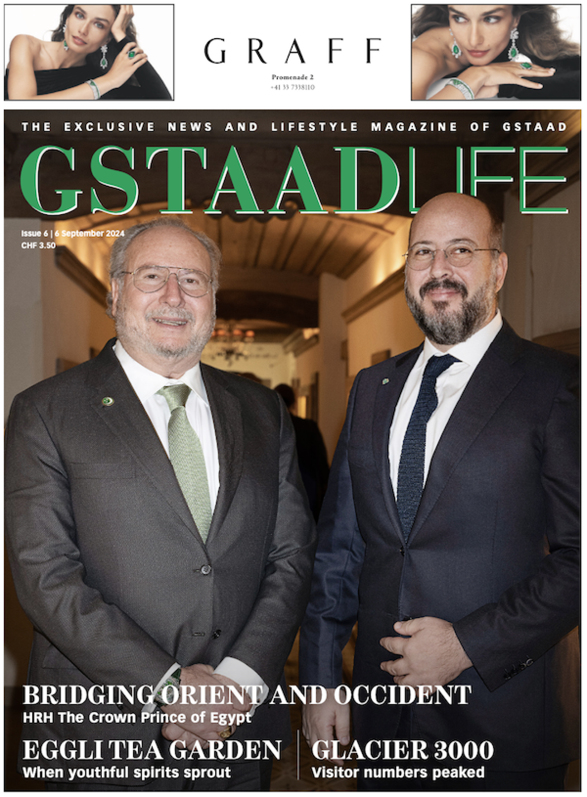 HRH The Crown Prince Mohamed Ali of Egypt is this months profile. Here feature togehther with his father HM King Fouad II at the Gstaad Palace during the New Years Music Festival.