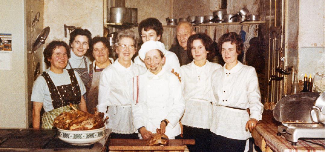 The kitchen crew. Courtesy of the Devenish family The kitchen crew. Courtesy of the Devenish family