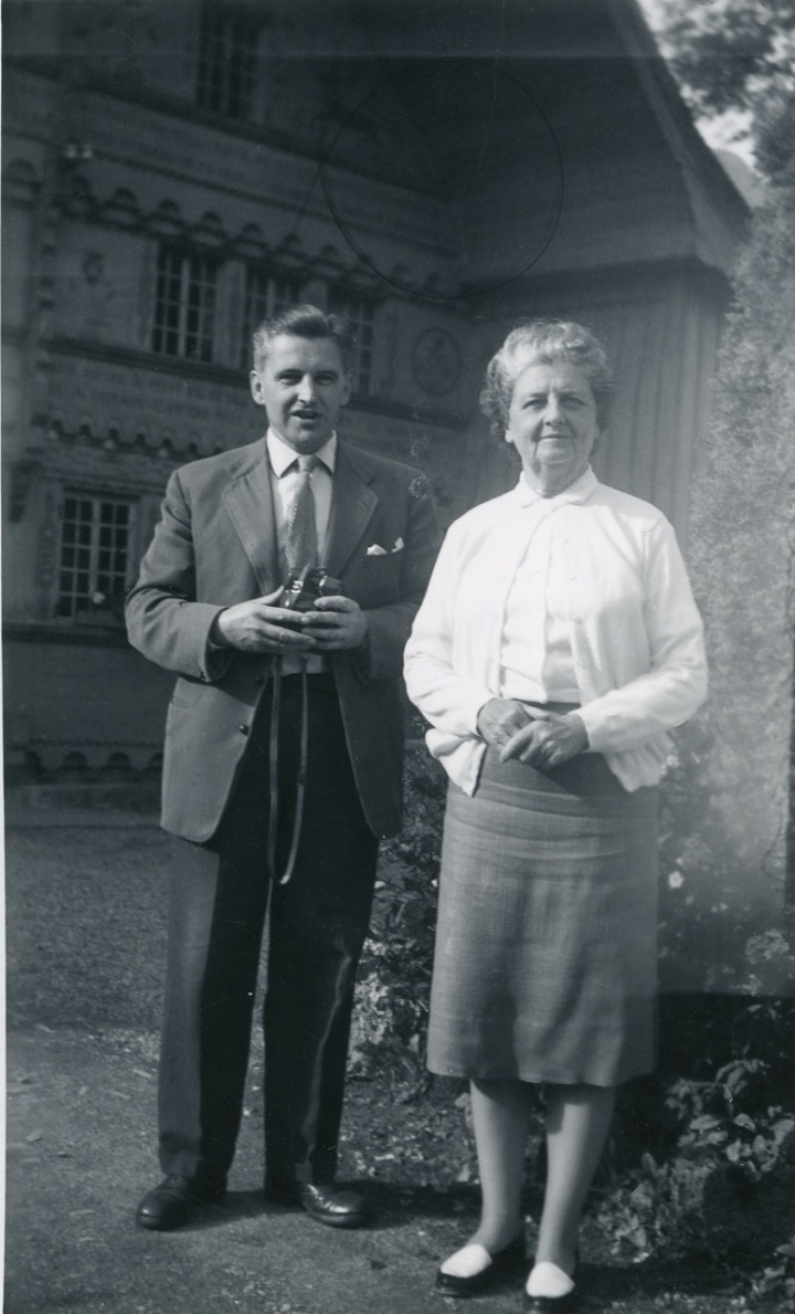 Tony and Phyllis outside Grand Chalet