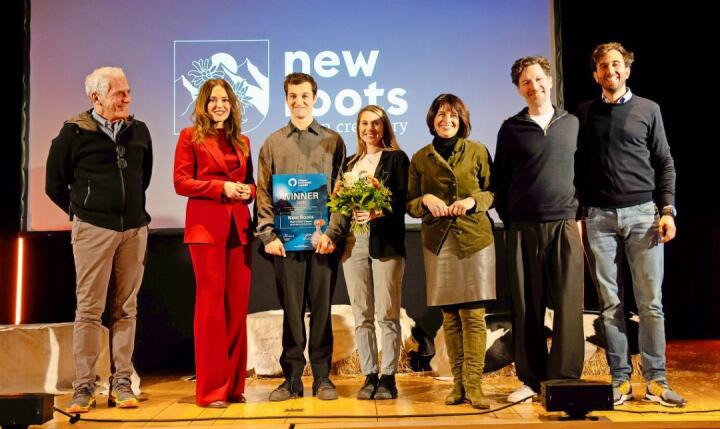 Finalists of the Green Business Award with presenter and jury member Patrizia Laeri. PHOTO: SUPPLIED Finalists of the Green Business Award with presenter and jury member Patrizia Laeri. PHOTO: SUPPLIED