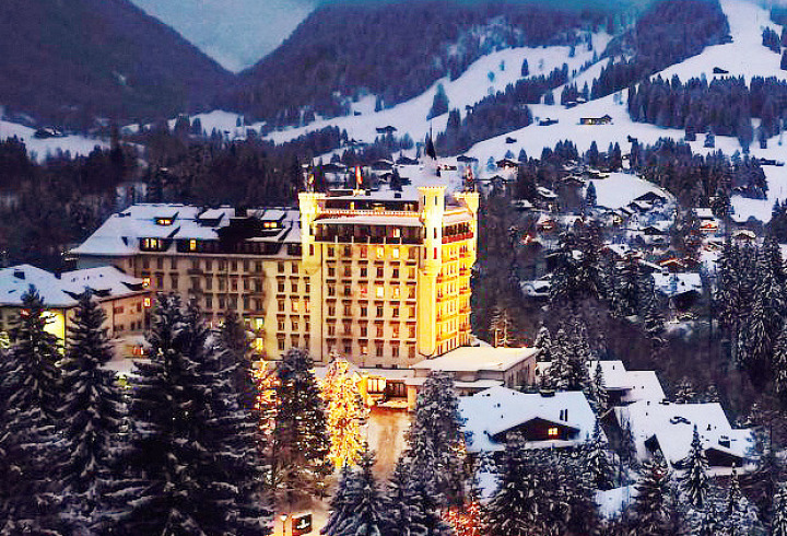 A familiar landmark in Gstaad | Photograph: Courtesy of Gstaad Palace 