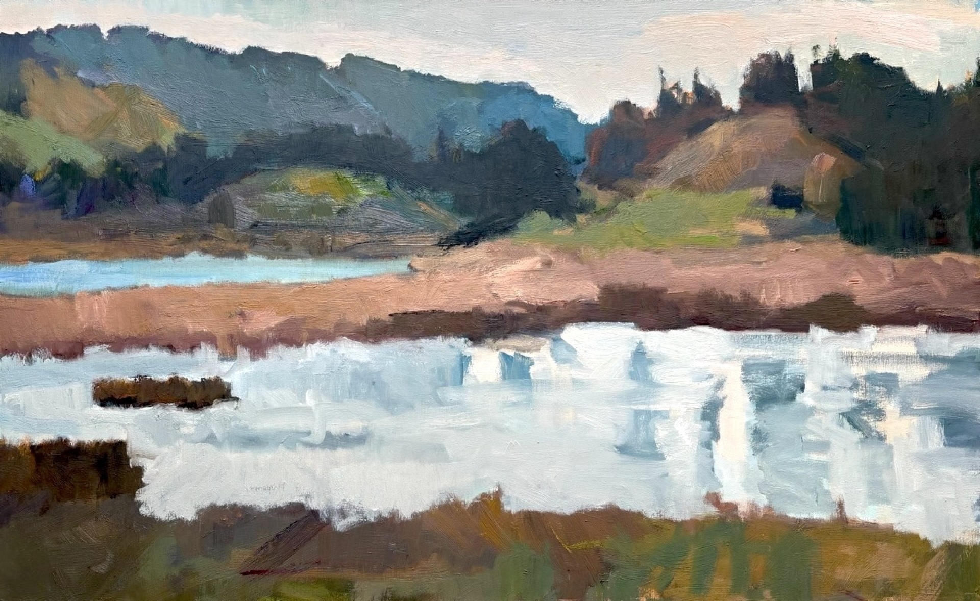 The painting is called "Lauenen See" by Franchesca Beau - Das Bild wird blockiert. – Möglicherweise durch einen aktiven Adblocker.