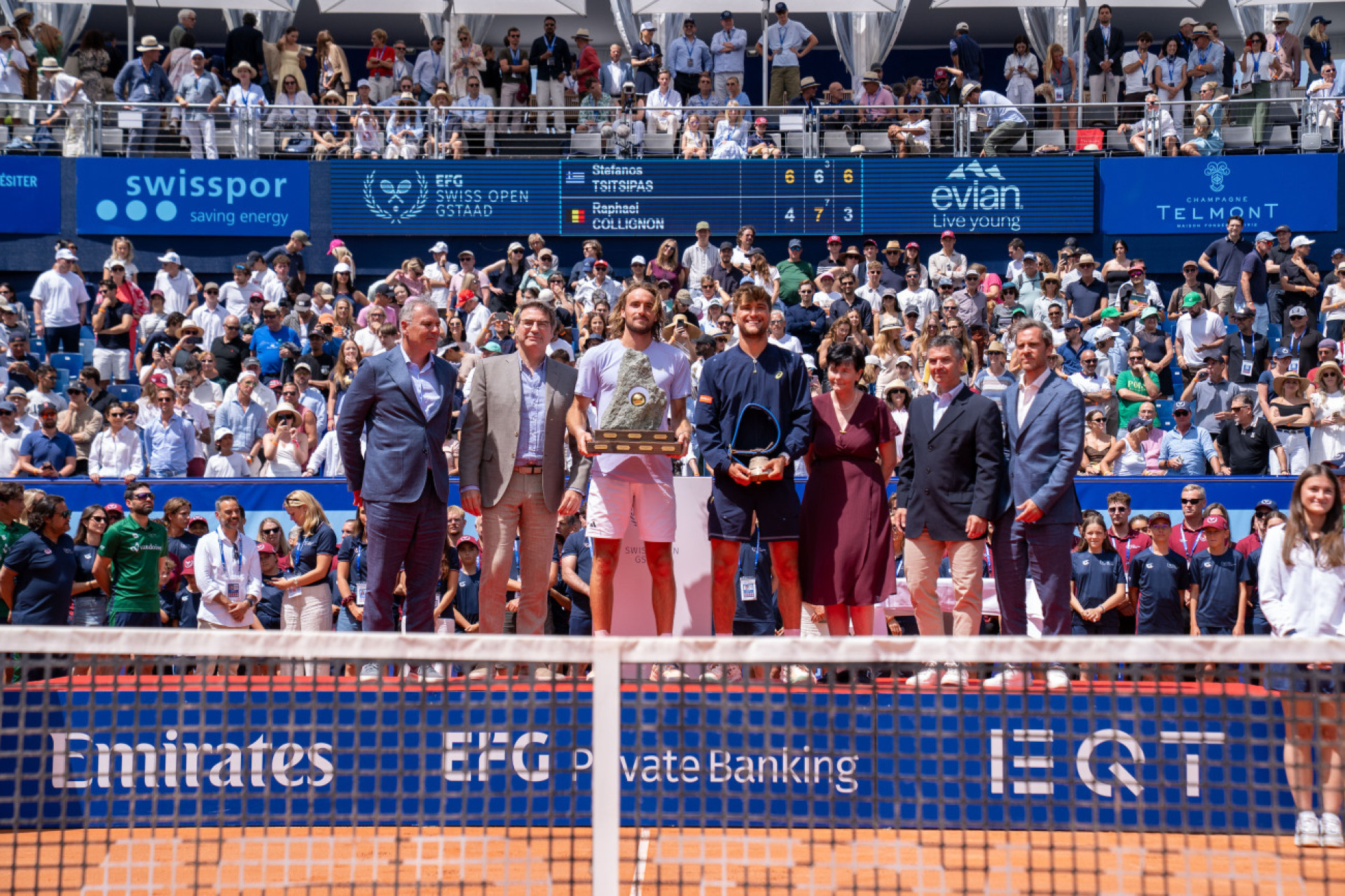 Stefanos Tsitsipas is the new champion of the EFG Swiss Open Gstaad, lifting the tournament