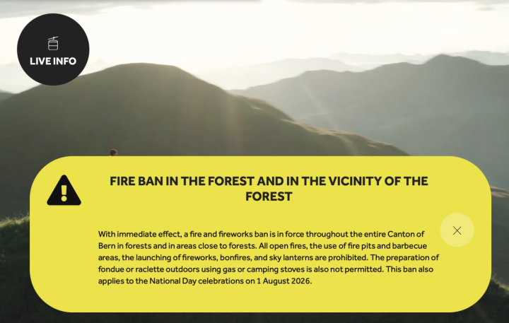 All use of any type of open fire outdoors is forbidden | Photo: GST
