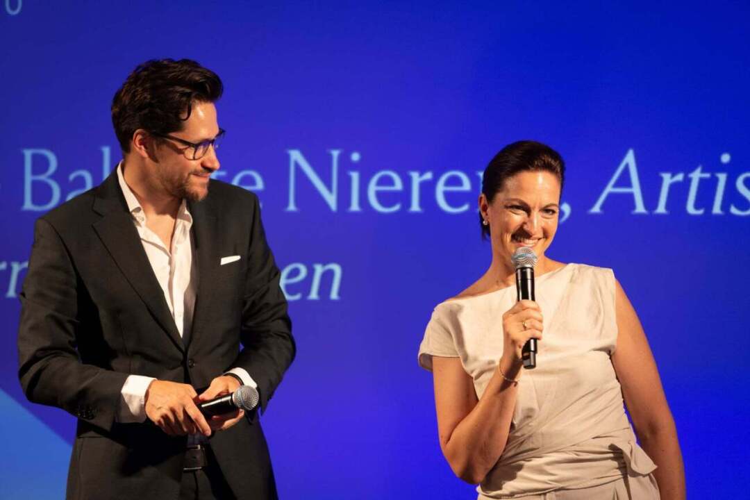 Klaus Fiala, Editor in Chief at Forbes Swiss and Marie Babette Nierenz, Artistic Director at Philharmonie Essen Klaus Fiala, Editor in Chief at Forbes Swiss and Marie Babette Nierenz, Artistic Director at Philharmonie Essen