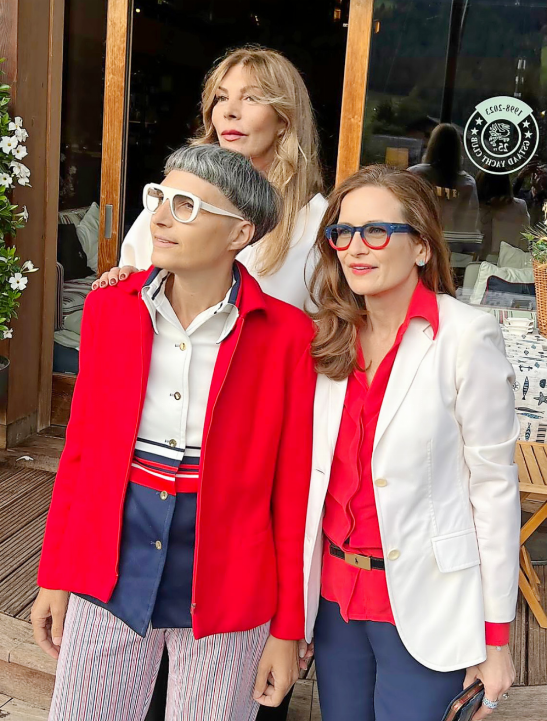 French designer and artist Matali Crasset on the balcony of the Gstaad Yacht Club ahead of her Gstaad Cultural Encounters appearance. French designer and artist Matali Crasset on the balcony of the Gstaad Yacht Club ahead of her Gstaad Cultural Encounters appearance.