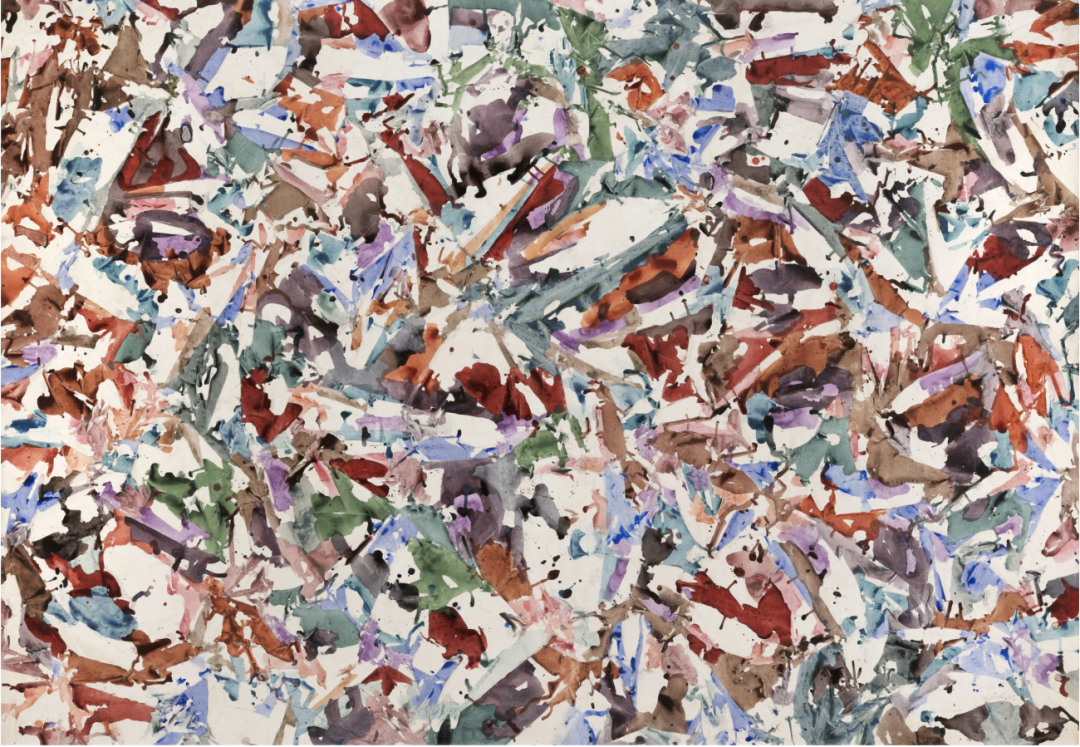Sans titre (Untitled), 1984 Acrylic on canvas 58 x 84 1/2 inches (147.3 x 214.5 cm) © Archives Simon Hantaï/Adagp, Paris, 2026 | Photo: Bertrand Huet Courtesy Archives Simon Hantaï and Gagosian Sans titre (Untitled), 1984 Acrylic on canvas 58 x 84 1/2 inches (147.3 x 214.5 cm) © Archives Simon Hantaï/Adagp, Paris, 2026 | Photo: Bertrand Huet Courtesy Archives Simon Hantaï and Gagosian