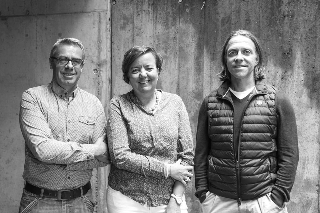 Two Projects - One Team, from left Urs Kunz, Elisabeth Wampfler, Klaus Breuninger of Jaggi Architects Two Projects - One Team, from left Urs Kunz, Elisabeth Wampfler, Klaus Breuninger of Jaggi Architects