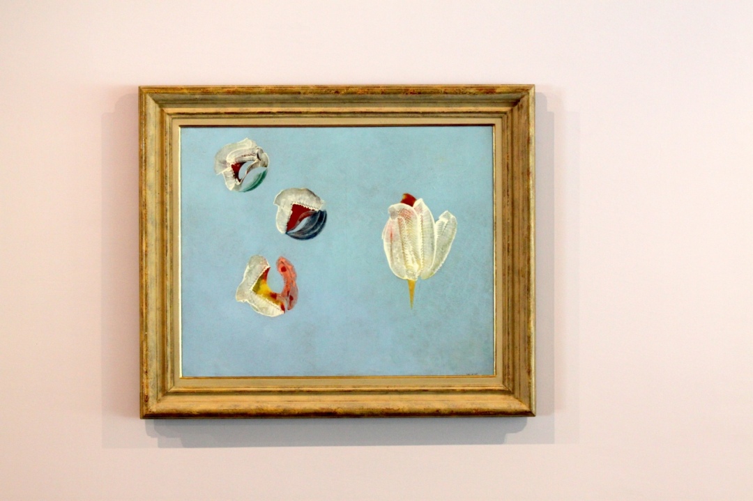 A Max Ernst work from 1932 depicts tulip-like forms in colours far removed from conventional botanical representation. A Max Ernst work from 1932 depicts tulip-like forms in colours far removed from conventional botanical representation.