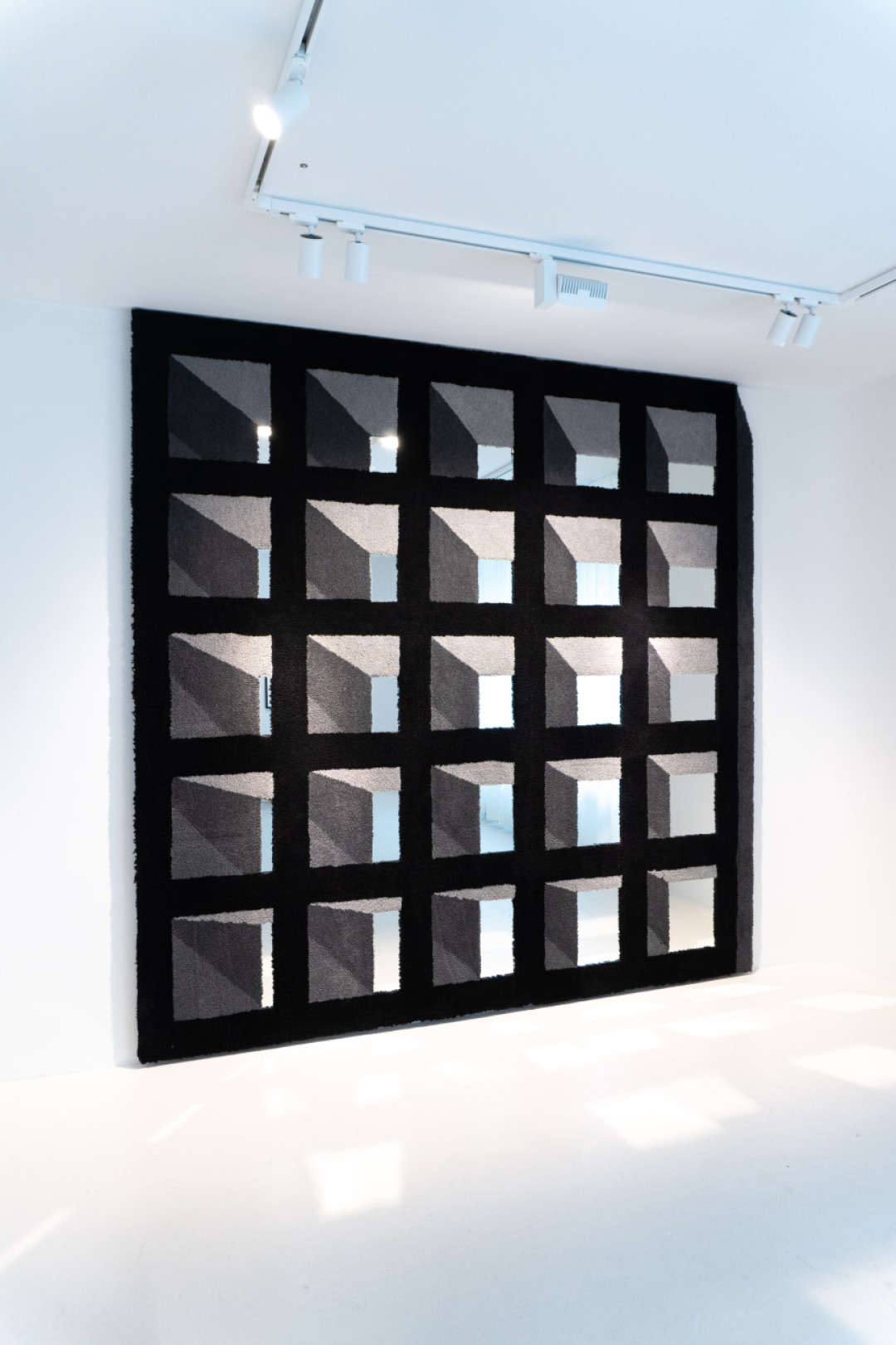 Walled mirror carpet by Trix and Robert Haussmann Walled mirror carpet by Trix and Robert Haussmann