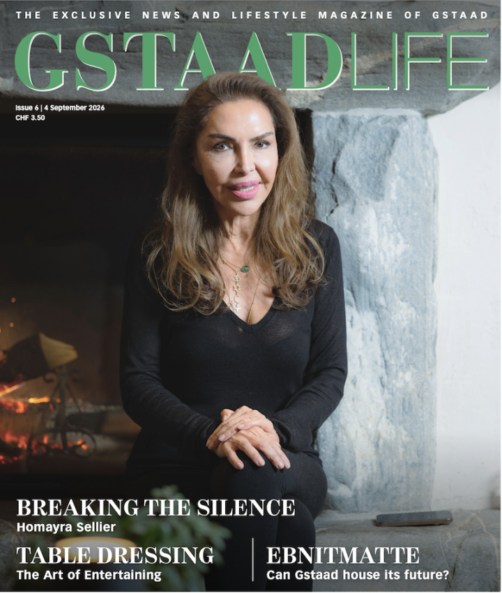 Homayra Sellier is speaking to GstaadLife in the September issue | Photo by Raphael Faux for GstaadMyLove Homayra Sellier is speaking to GstaadLife in the September issue | Photo by Raphael Faux for GstaadMyLove